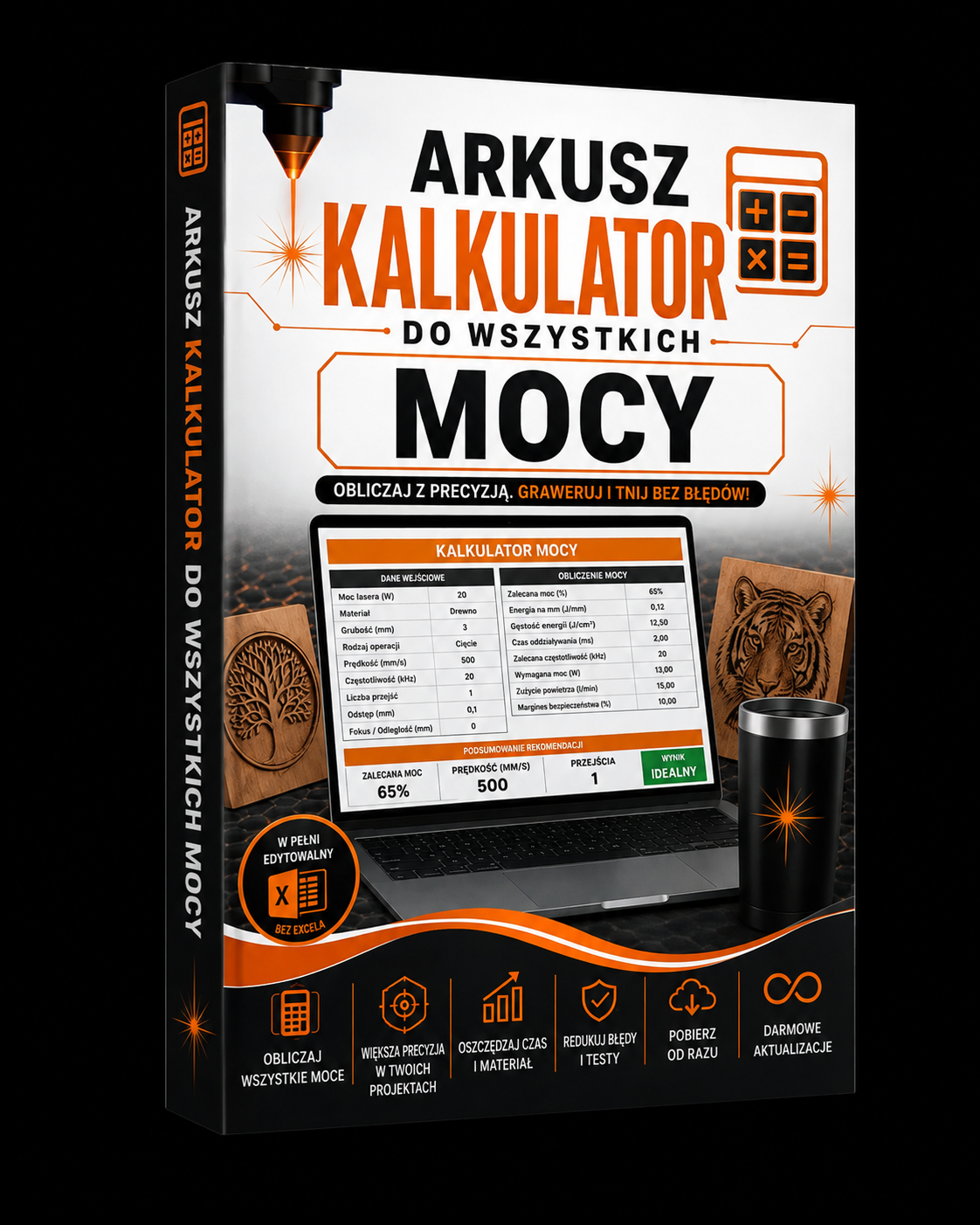 Kalkator mocy lasera
